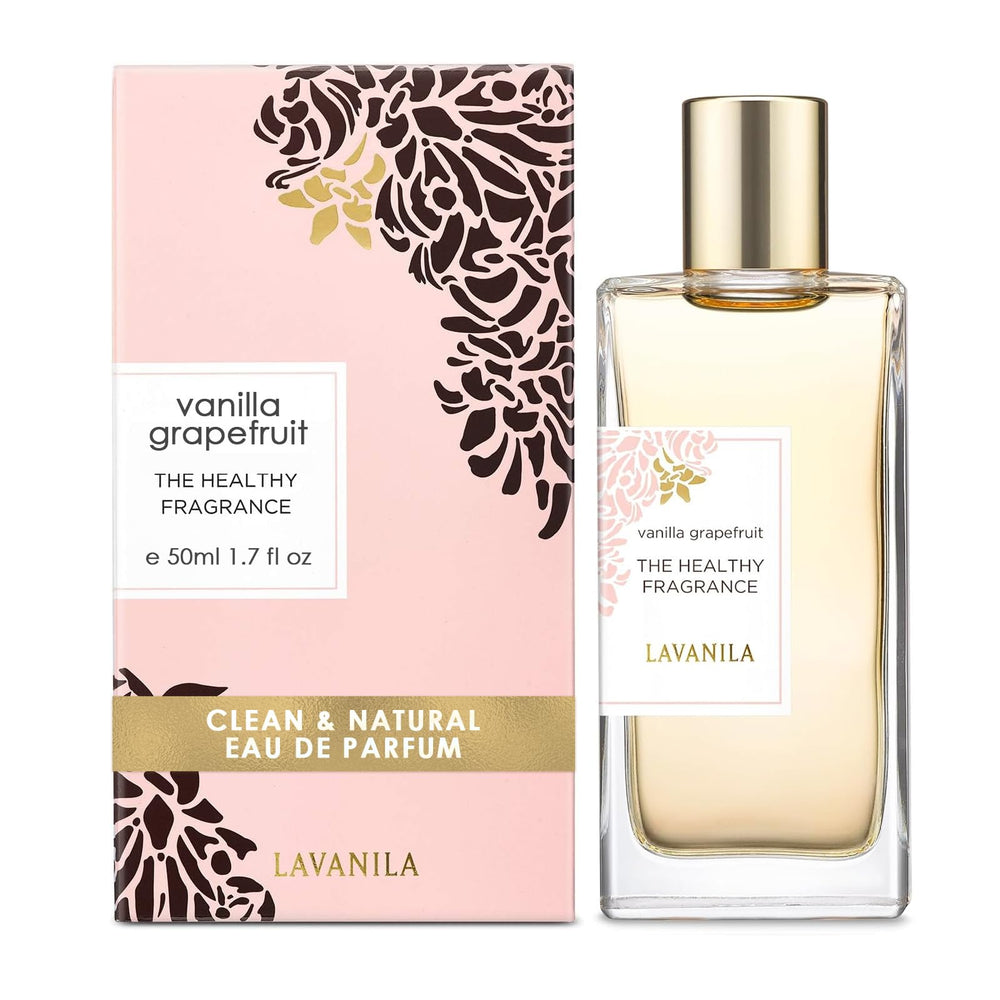 Lavanila Vanilla Grapefruit bottle pour captures a fresh spray ideal for daytime use