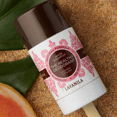 Aloe-infused formula image emphasizing skin-soothing ingredients in Lavanila deodorant.