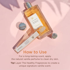 Lavanila Vanilla Grapefruit spray action demonstrates easy, even application