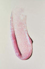 Lavender Stardust roll-on shimmer in hair creates playful, eye-catching shine.