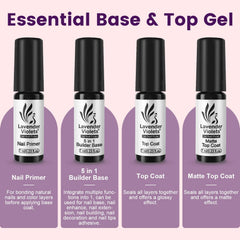 Lavender Violets builder base coat provides strong base adhesion for longer wear.