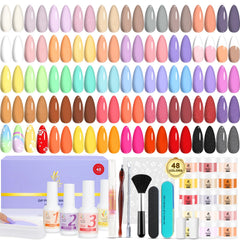 Lavender Violets dip powder kit contents for at home manicures and designs