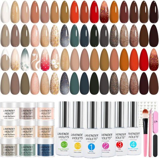 Lavender Violets kit cover showcases a complete dip powder system for salon-quality nails at home.