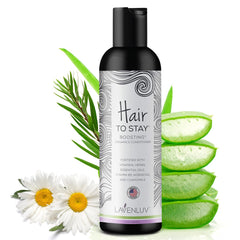 Lavenluv Stay conditioner bottle showing anti-loss formula for daily conditioning