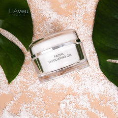 L'Aveu gel with witch hazel for soothing skin relief.