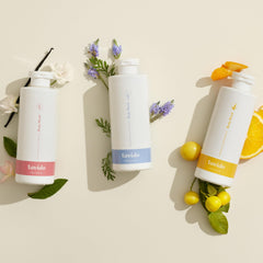 Lavido rich gel formula hydrates and softens skin during a refreshing bath.