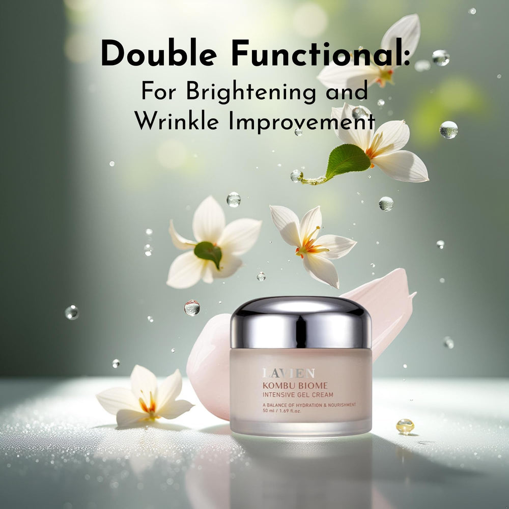 LAVIEN Kombu Biome Intensive Gel Cream in morning and night routine setup