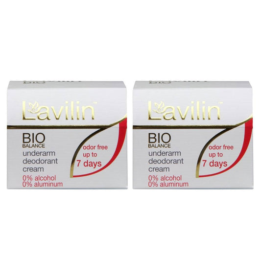 Lavilin Bio Balance underarm deodorant cream application showing smooth glide and long-lasting odor control