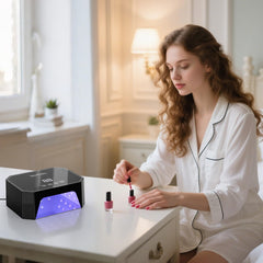 Lavinda 54W UV LED Nail Lamp LCD display supports precise timing for better results.