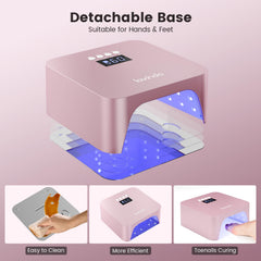 Lavinda nail lamp LCD display shows timer settings clearly