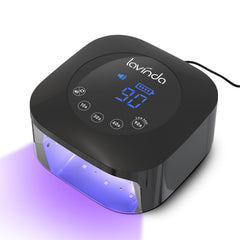 Lavinda UV nail lamp front view for quick, even curing at home.