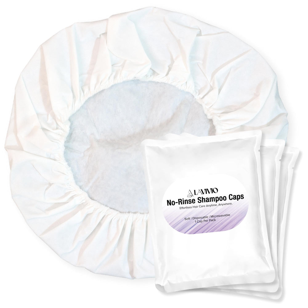 LAVIVIO waterproof cap design keeps hair neat during care tasks.