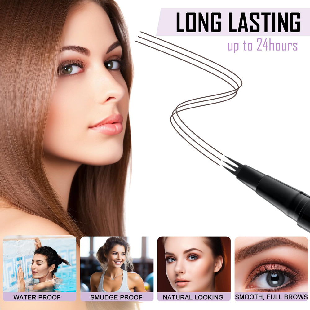 LAVONE Dual-ended Brow Brush for blending and shaping