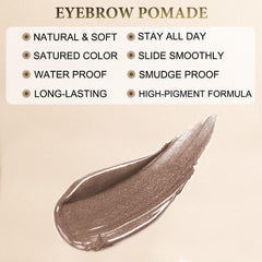 LAVONE Dual-ended Brush for effortless brow shading and blending.