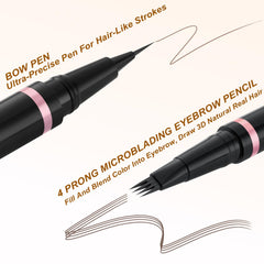 LAVONE dual-ended eyebrow brush for precise shaping and blending.