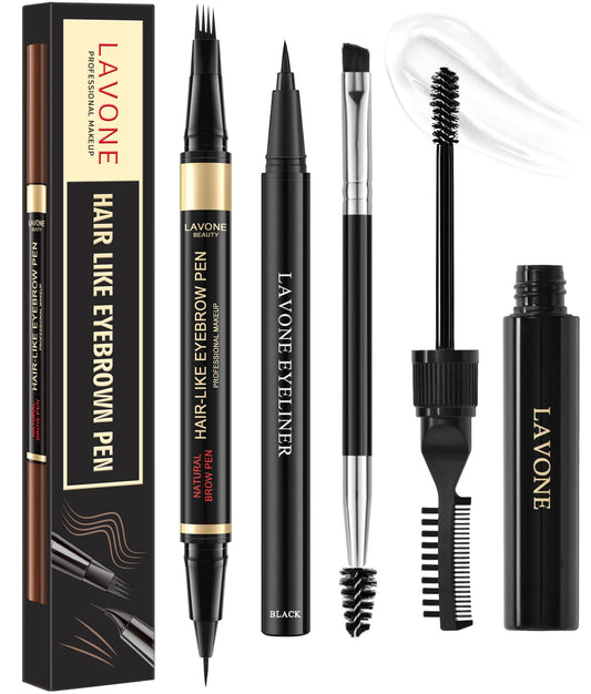 LAVONE Eyebrow Pencil Kit microblading pen creates natural hairlike strokes