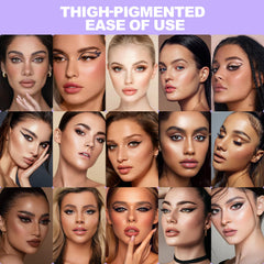 LAVONE versatile makeup kit enables clean definitions or smoky drama.