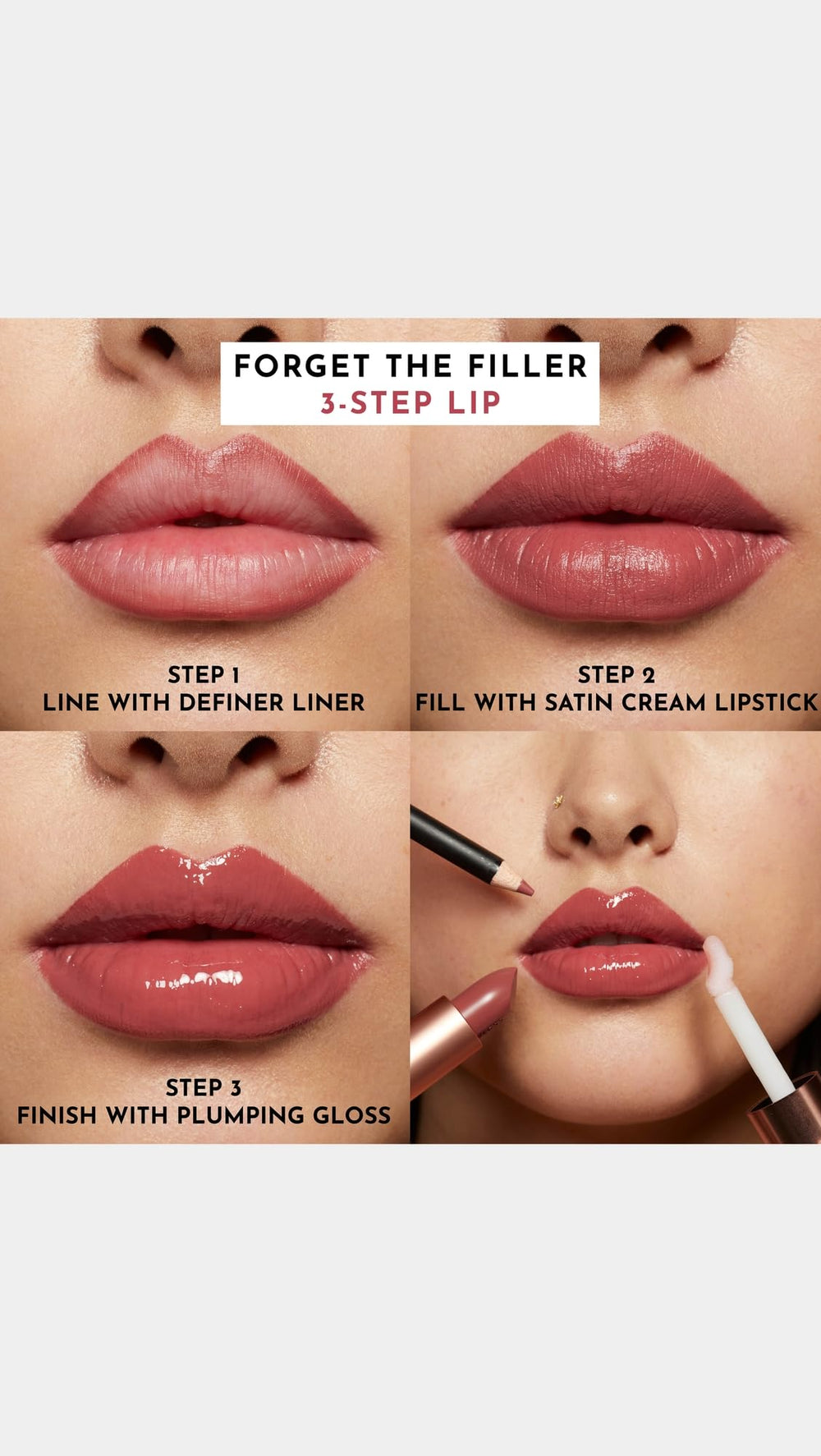 Lawless Forget The Filler Definer Liner glides for a plush plump-looking shine