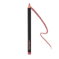 Lawless Forget the Filler Definer Liner Pink Sand closeup for precise lip definition.
