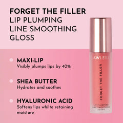 Close-up of the applicator applying Lawless gloss on lips for comfort