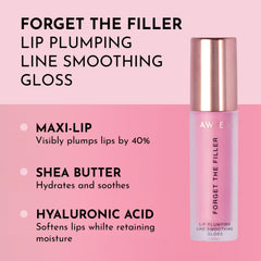 Applying LAWLESS Forget the Filler gloss to lips for a glass-like finish.