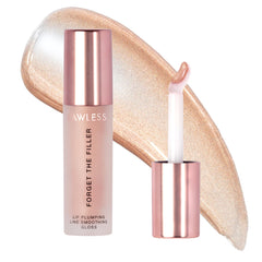 Lawless Forget the Filler Glazed gloss bottle shows premium shine and fuller-looking lips.