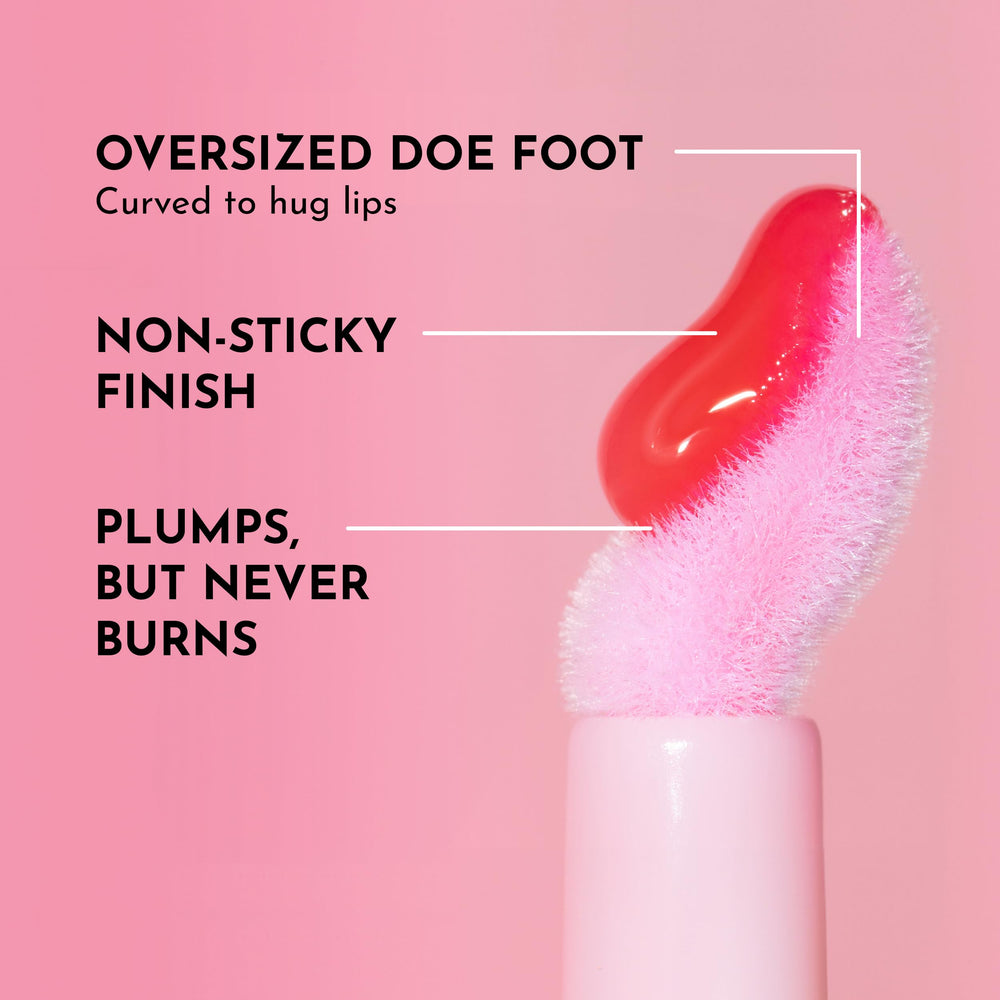 Lips looking smooth and defined with Lawless Forget the Filler gloss