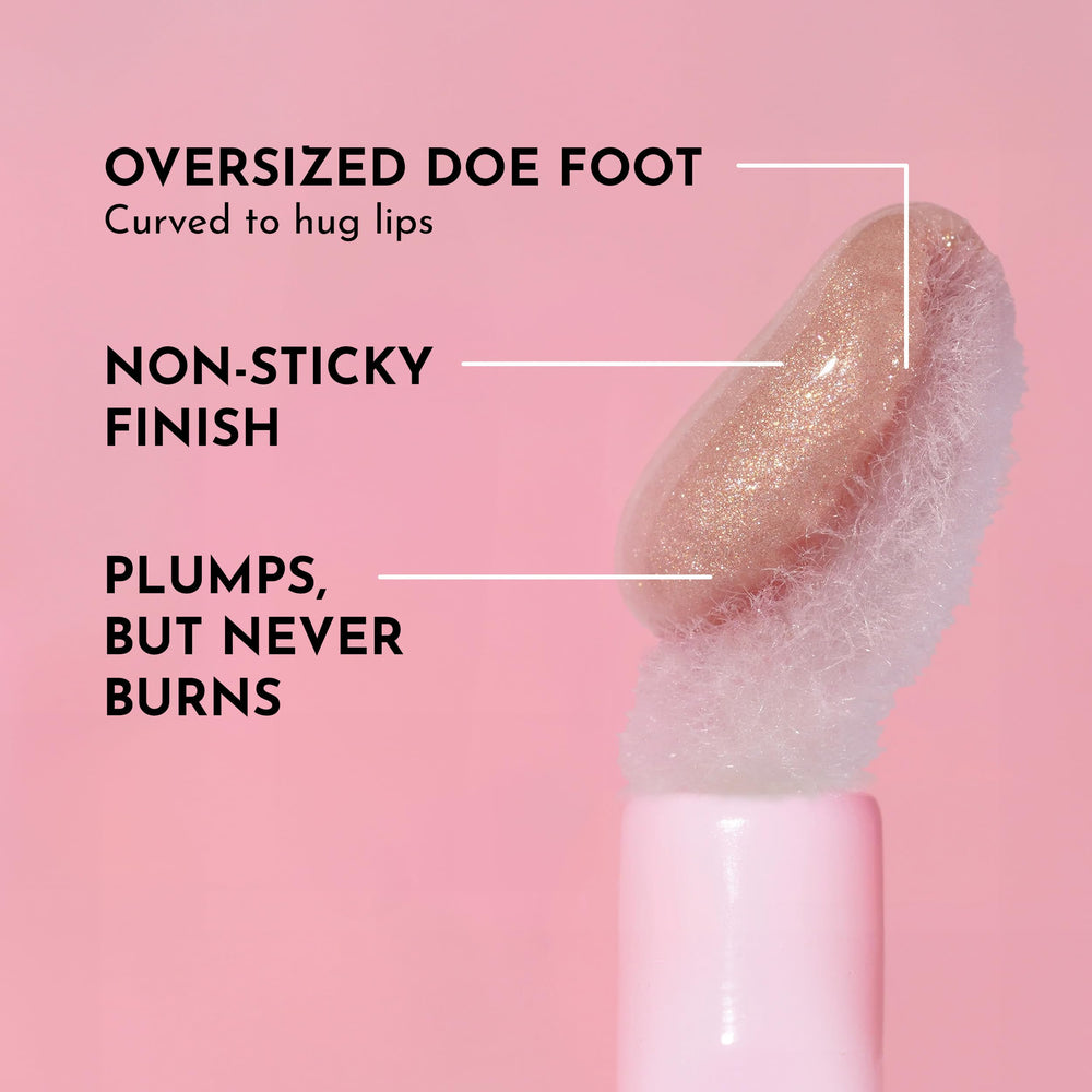 Lawless Forget the Filler Lip Gloss Candy Sky wand glide for easy, smooth application