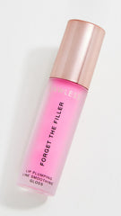 Lawless Forget the Filler Daisy Pink gloss wand applying plump, smooth look