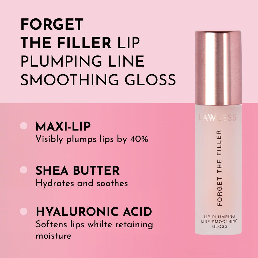 Close-up of Lawless Forget The Filler applicator delivering comfortable plumping