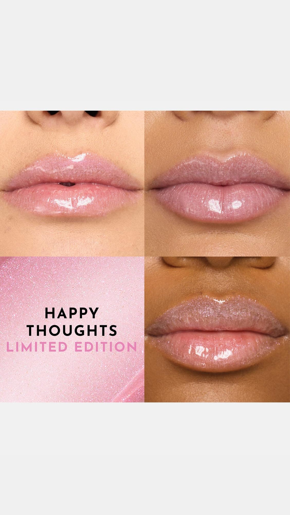 Travel-friendly 0.11 oz Lawless x LoveShackFancy gloss for on-the-go touch-ups.