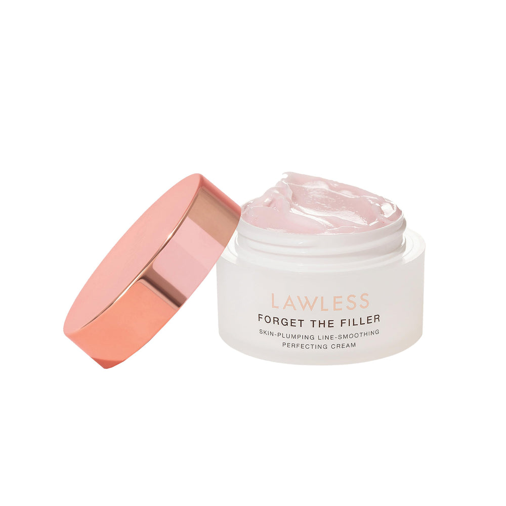 Lawless Forget the Filler jar closeup showing velvet texture ideal for priming makeup