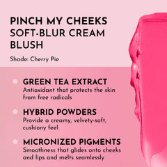 Lawless Pinch My Cheeks soft-blur finish close-up showing natural glow