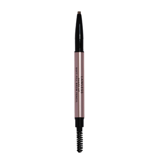 Lawless Shape Up Soft Fill Brow Pencil with oval tip for natural, hair-like strokes