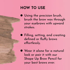 LAWLESS Brow care with shea butter and jojoba oil nourishes brows