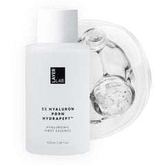 LayerLab Hyaluronic First Essence bottle for a premium, hydrated skin ritual.