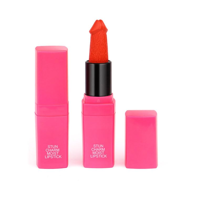 Laymoon hap-penis-inspired novelty lipstick, memorable conversation starter.