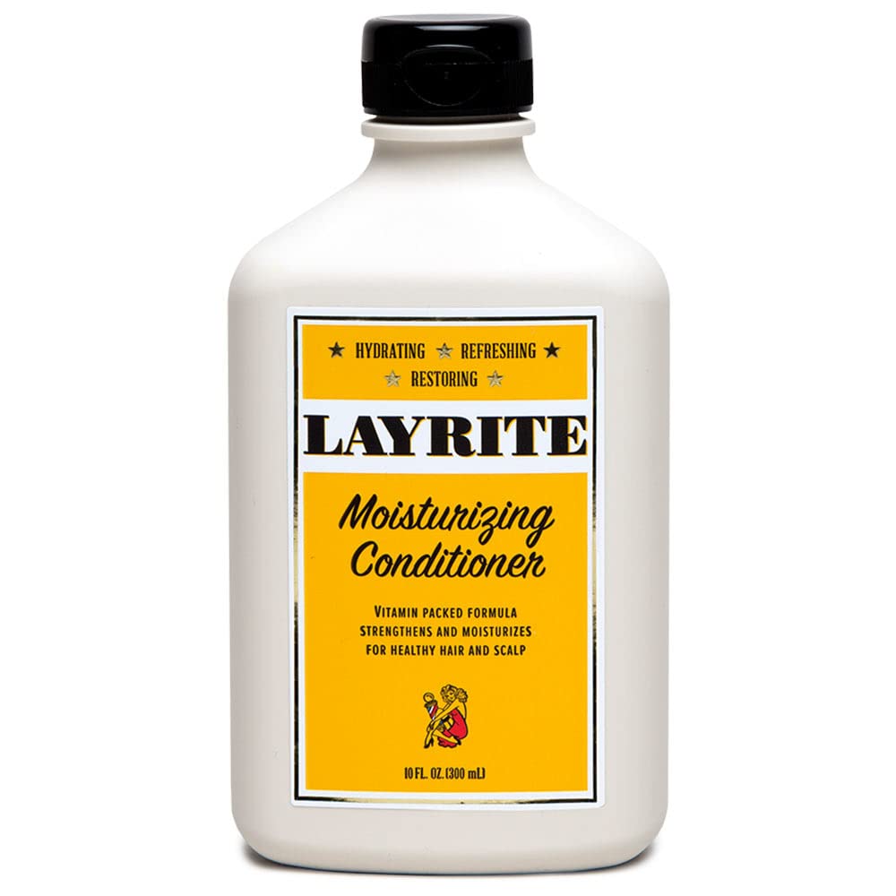 Layrite Moisturizing Conditioner bottle front view showing moisture-rich formula for healthy hair