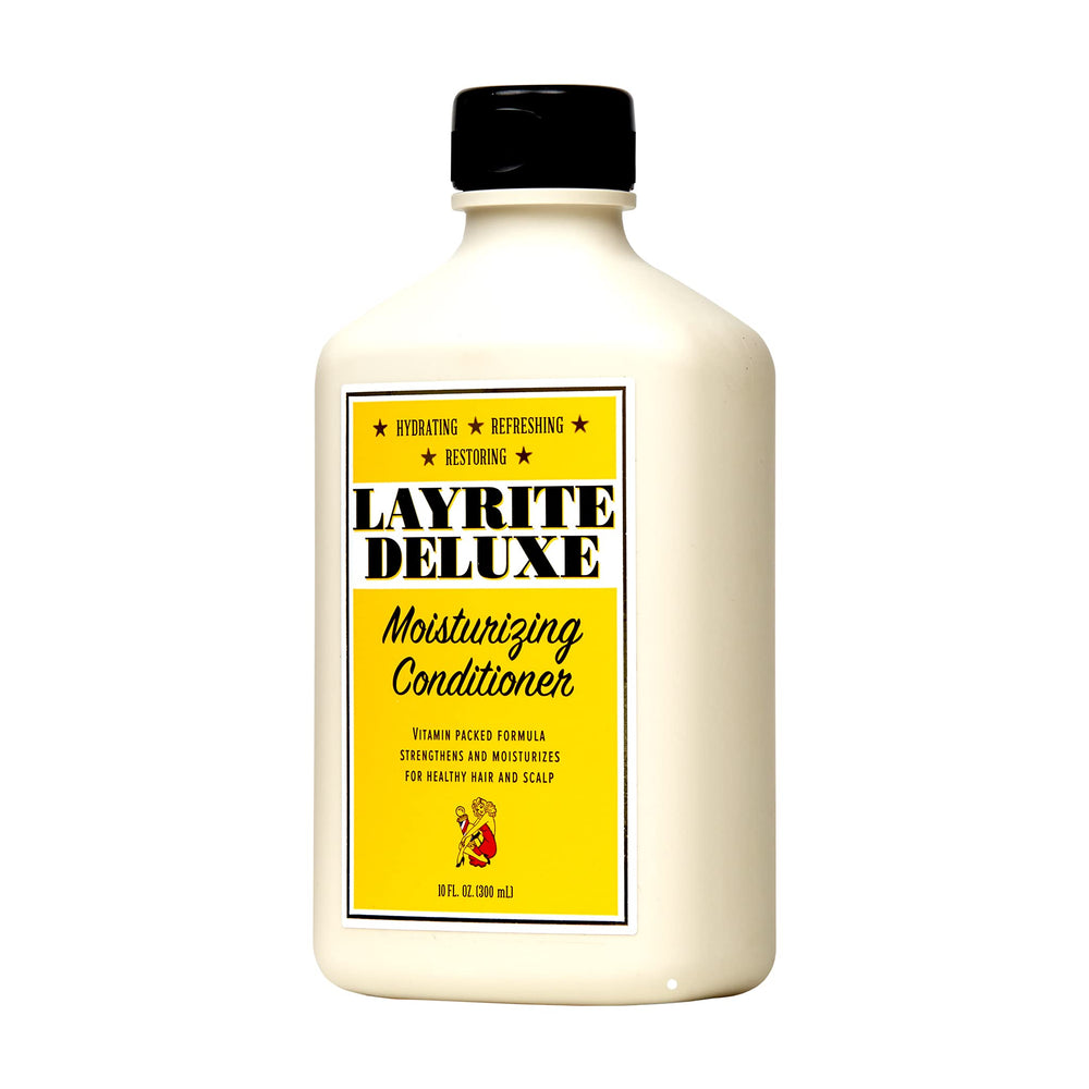 Layrite Moisturizing Conditioner pump view illustrating lightweight hydration for all hair types