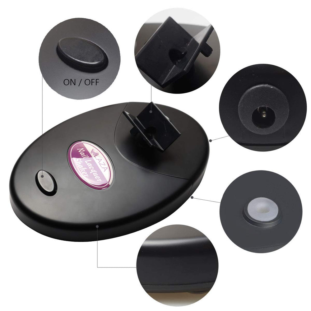Laza Nail Lacquer Shaker compact design fits small vanities