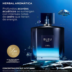 L'Bel Bleu Intense Night on skin for controlled application.