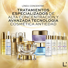 Application scene with L'Bel B3 serum for skincare routine.