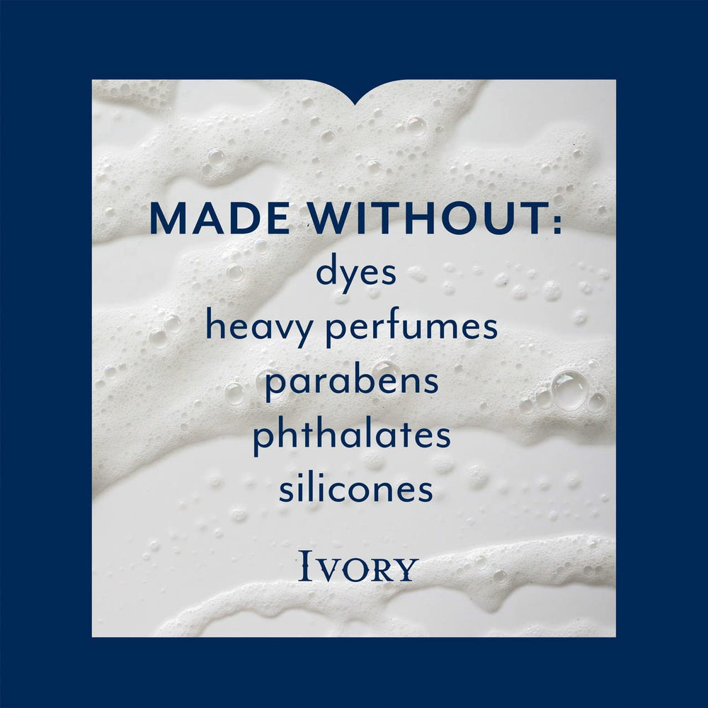 LDREAMAM Ivory Body Wash Original massage on skin shows easy lather.