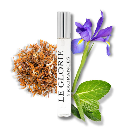Le Glorie Fragrances Saint33 bottle front showing elegant woody aroma notes