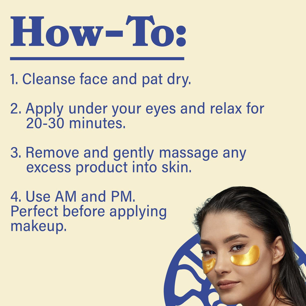 LE GUSHE Gold Under Eye Patches with snail mucin hydrate the under-eye skin.