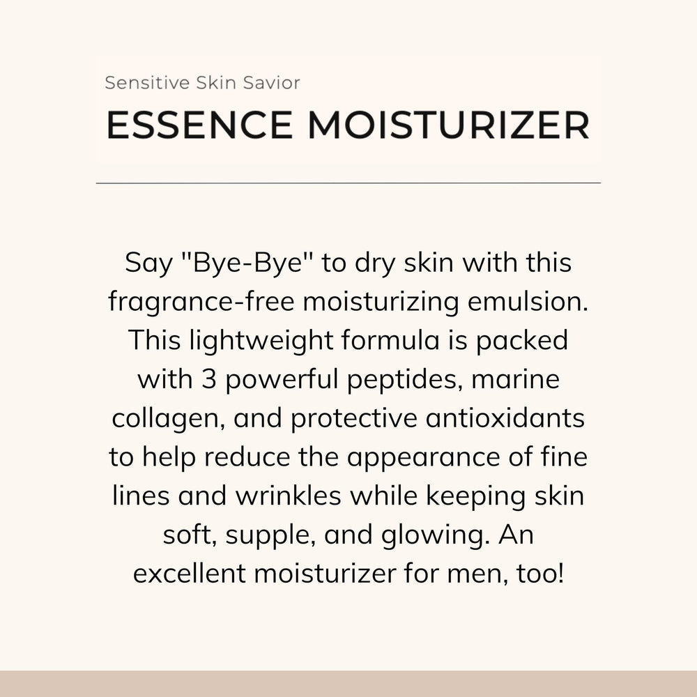 Le Mieux Essence ingredients include marine collagen and hexapeptide-8 for plump texture.