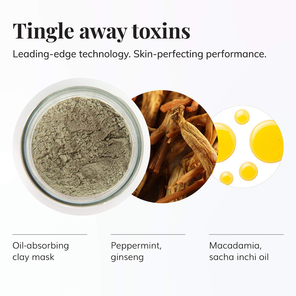 Le Mieux Icy Revitalizing Mask texture spread over skin, refreshing cooling sensation