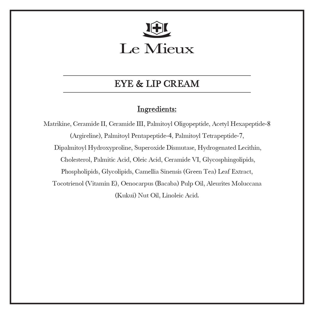 Le Mieux peptide-infused concentrate bottle promotes targeted care.