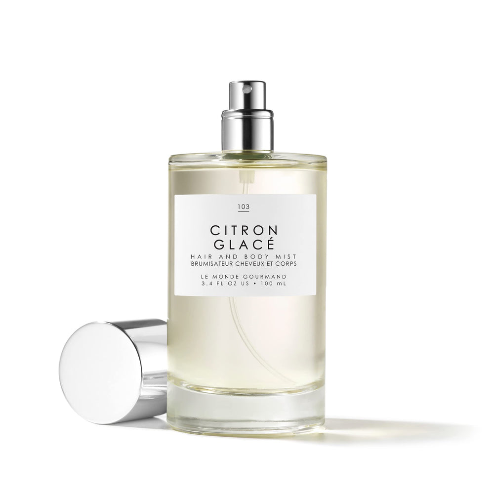 Citron Glacé mist spritzed on skin for a light, lasting fragrance