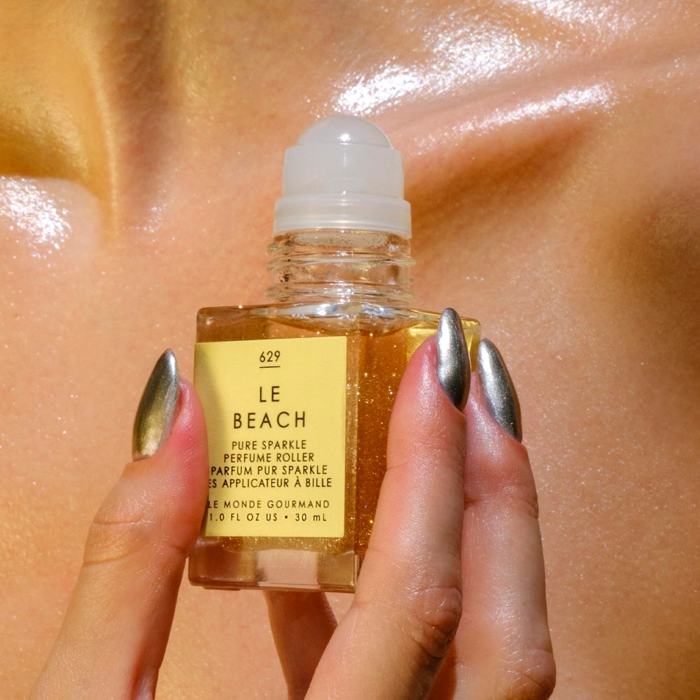 Le Monde Gourmand Le Beach Perfume Oil vegan and cruelty-free branding and benefits